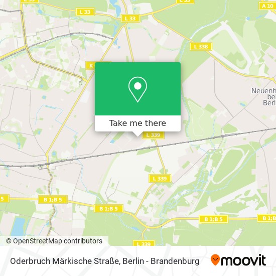Oderbruch Märkische Straße map