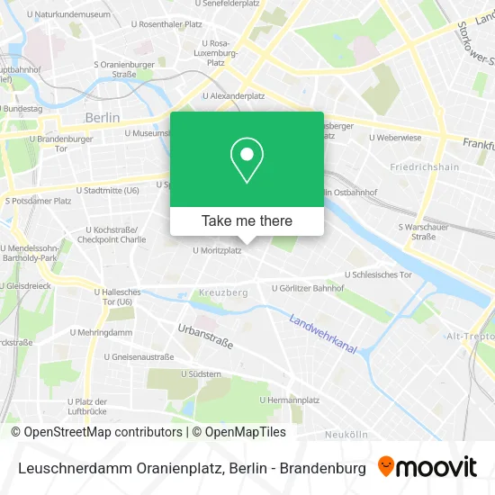 Карта Leuschnerdamm Oranienplatz