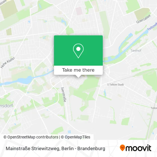 Mainstraße Striewitzweg map