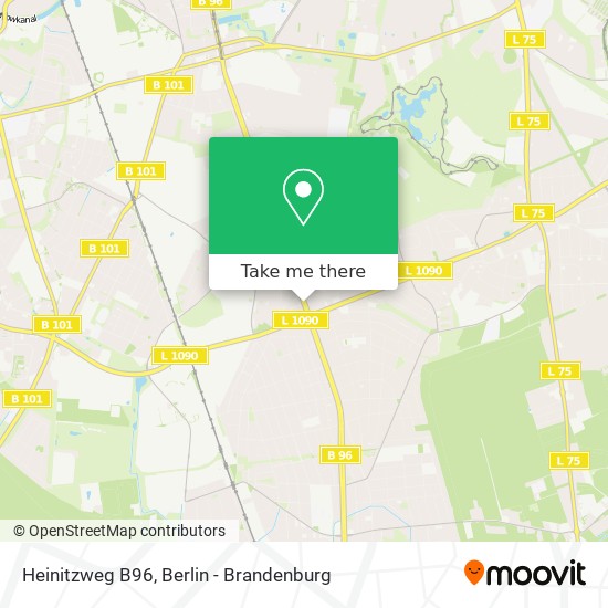 Heinitzweg B96 map