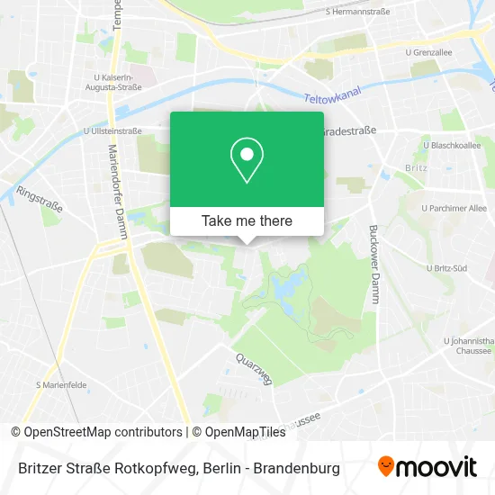 Britzer Straße Rotkopfweg map