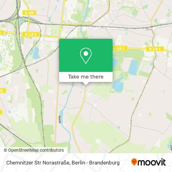 Карта Chemnitzer Str Norastraße