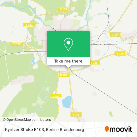 Kyritzer Straße B103 map