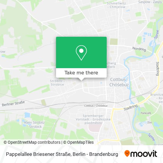 Pappelallee Briesener Straße map