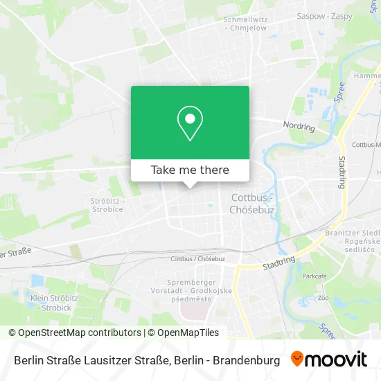 Карта Berlin Straße Lausitzer Straße