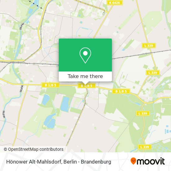 Hönower Alt-Mahlsdorf map