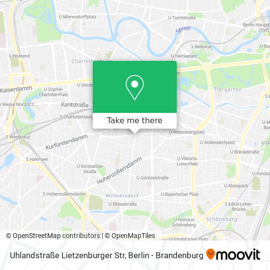 Uhlandstraße Lietzenburger Str map