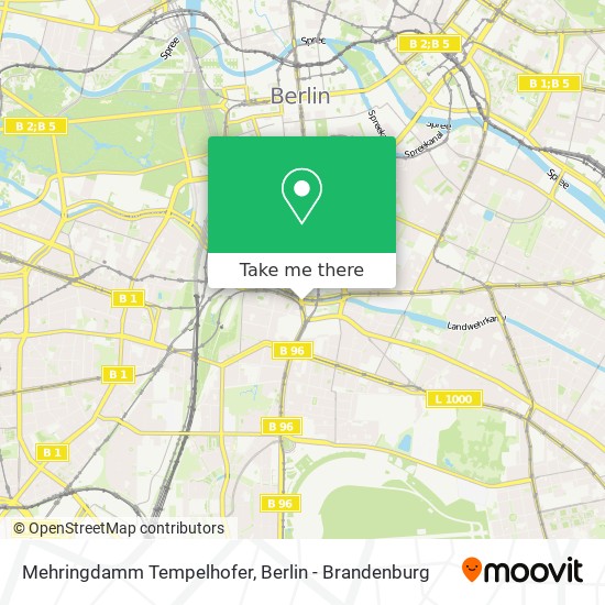 Mehringdamm Tempelhofer map