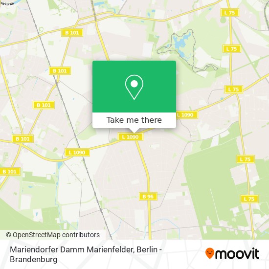 Mariendorfer Damm Marienfelder map