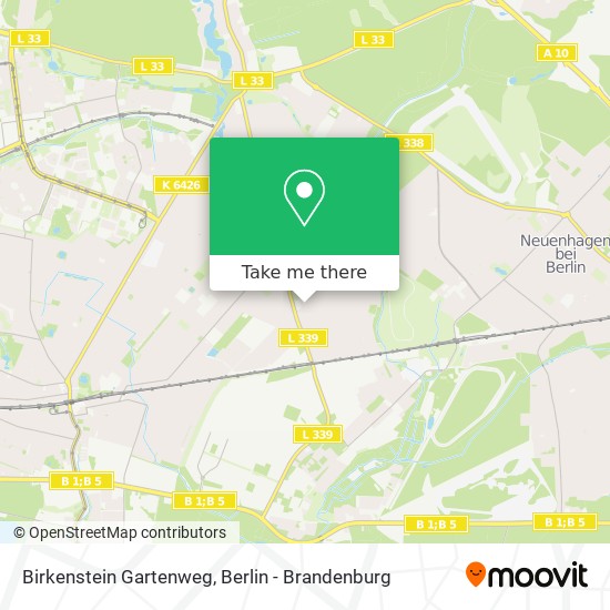 Birkenstein Gartenweg map