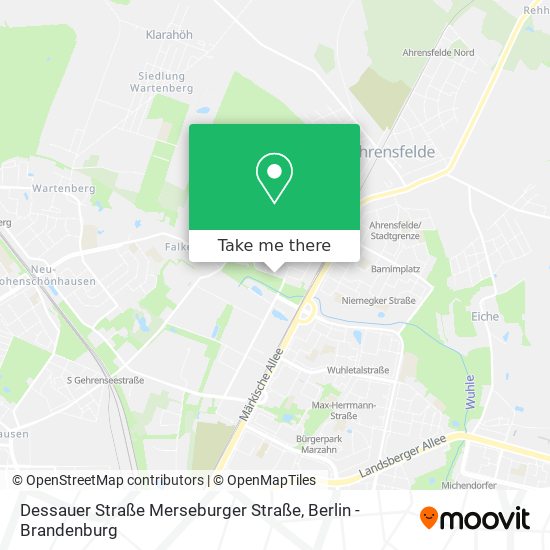 Карта Dessauer Straße Merseburger Straße