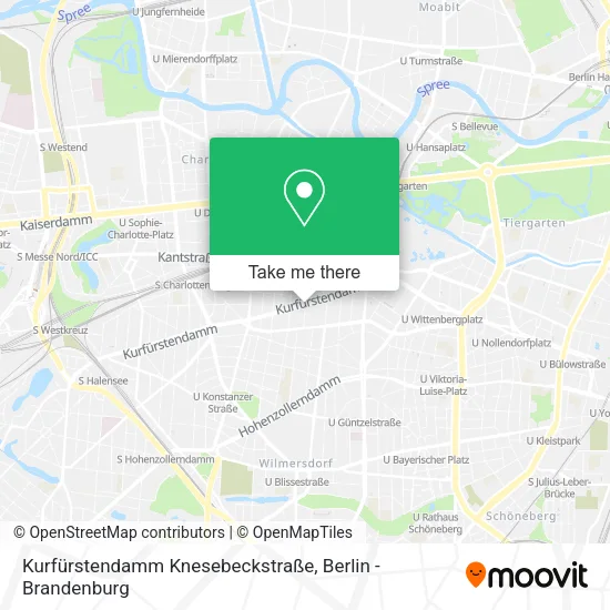 Карта Kurfürstendamm Knesebeckstraße