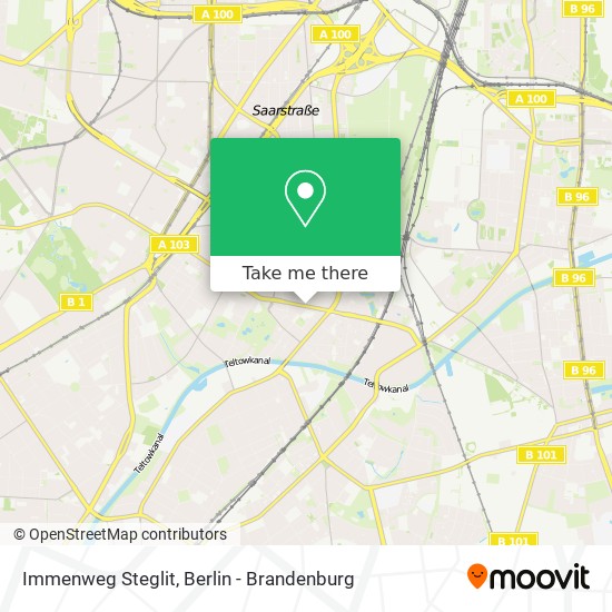 Карта Immenweg Steglit