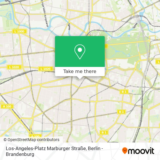 Карта Los-Angeles-Platz Marburger Straße