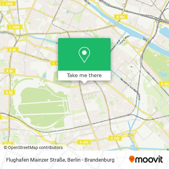 Flughafen Mainzer Straße map