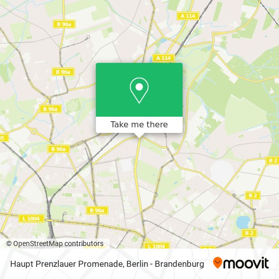 Haupt Prenzlauer Promenade map