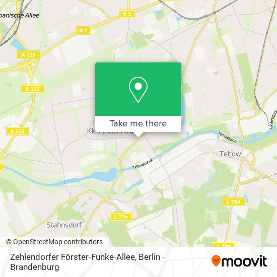Карта Zehlendorfer Förster-Funke-Allee