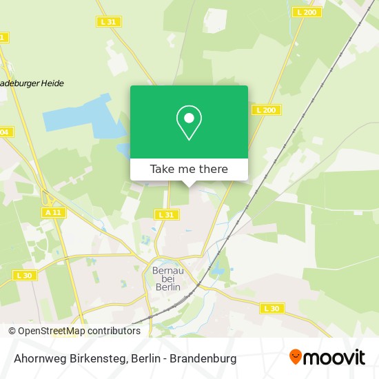Ahornweg Birkensteg map