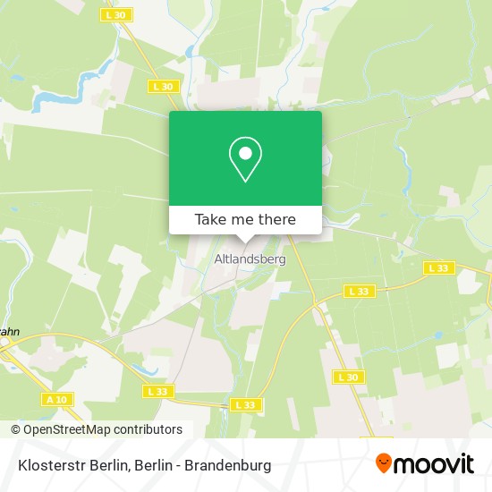 Карта Klosterstr Berlin