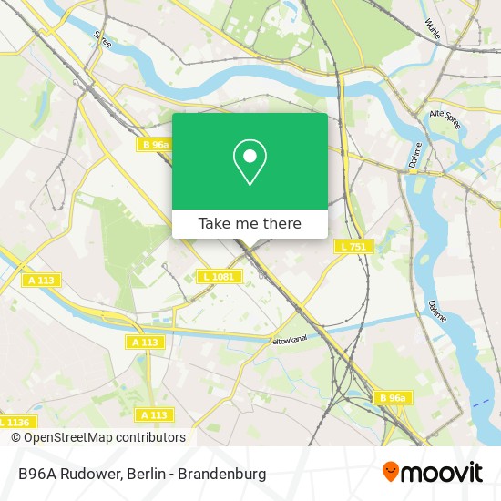 B96A Rudower map