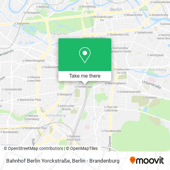 Bahnhof Berlin Yorckstraße map