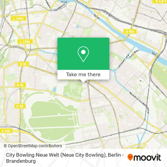 City Bowling Neue Welt map