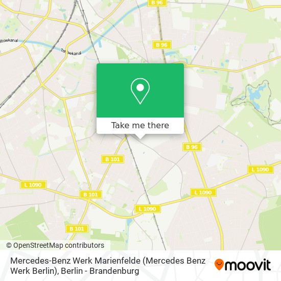 Mercedes-Benz Werk Marienfelde map