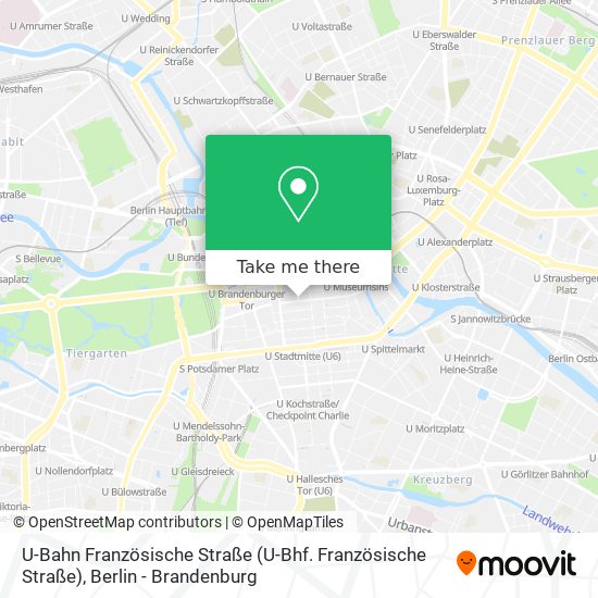 U-Bahn Französische Straße map