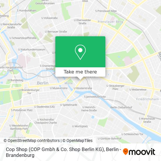 Карта Cop Shop (COP Gmbh & Co. Shop Berlin KG)