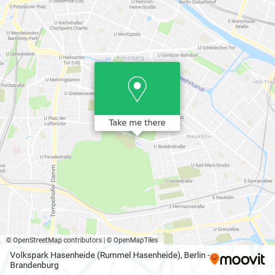 Карта Volkspark Hasenheide (Rummel Hasenheide)