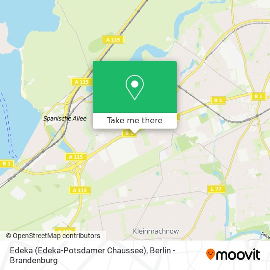 Карта Edeka (Edeka-Potsdamer Chaussee)