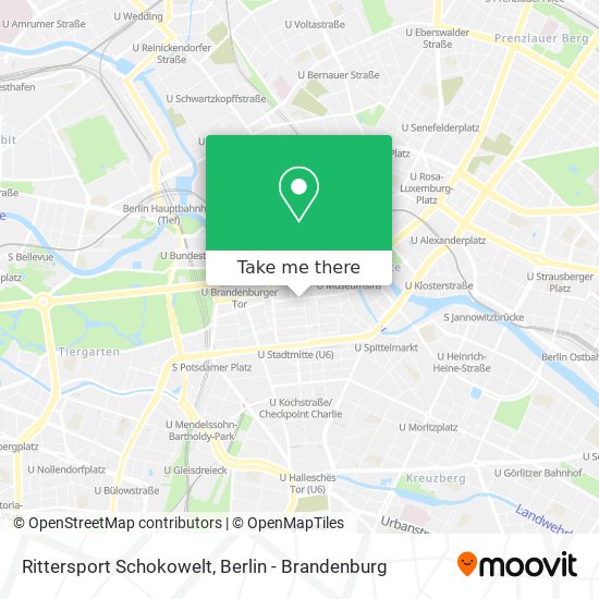 Карта Rittersport Schokowelt