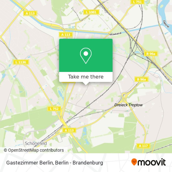 Gastezimmer Berlin map
