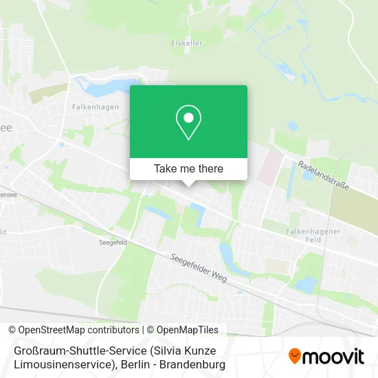 Карта Großraum-Shuttle-Service (Silvia Kunze Limousinenservice)