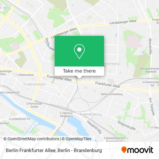 Карта Berlin Frankfurter Allee