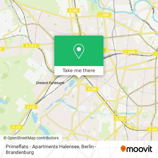 Карта Primeflats - Apartments Halensee