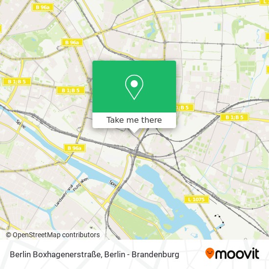 Berlin Boxhagenerstraße map