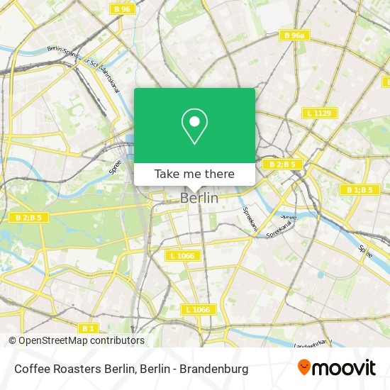 Coffee Roasters Berlin map