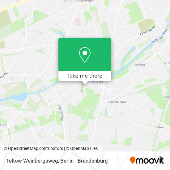 Карта Teltow Weinbergsweg