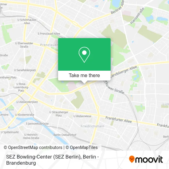 SEZ Bowling-Center (SEZ Berlin) map