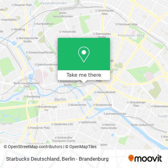 Starbucks Deutschland map