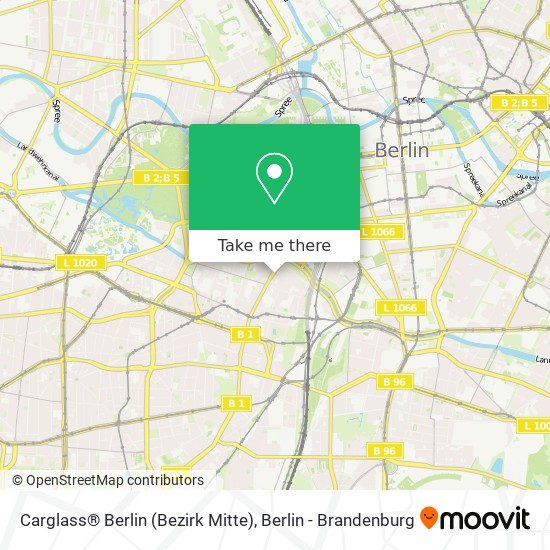 Карта Carglass® Berlin (Bezirk Mitte)