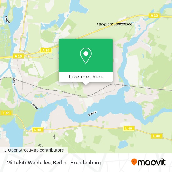 Карта Mittelstr Waldallee