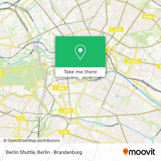 Berlin Shuttle map