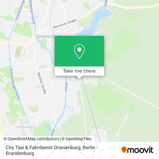 City Taxi & Fahrdienst Oranienburg map