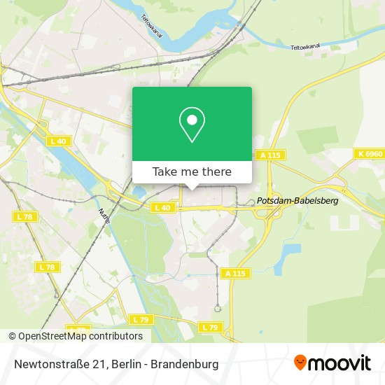 Newtonstraße 21 map
