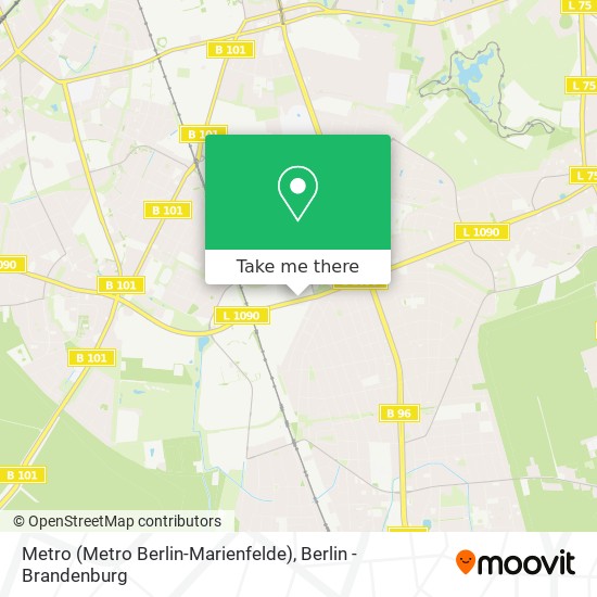 Metro (Metro Berlin-Marienfelde) map