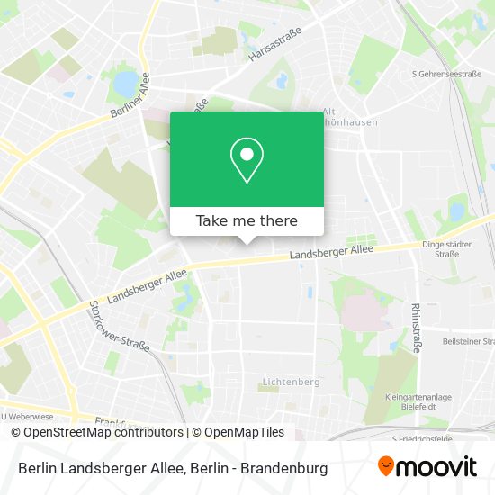 Berlin Landsberger Allee map