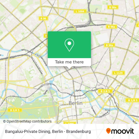 Bangaluu-Private Dining map