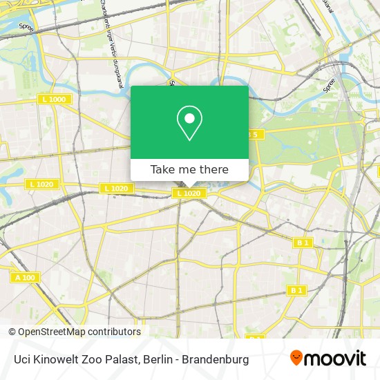 Uci Kinowelt Zoo Palast map